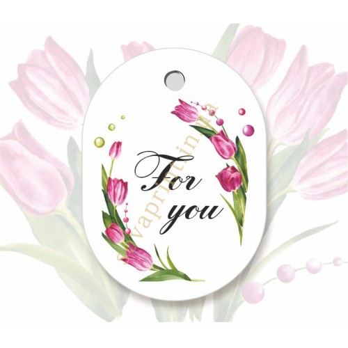 Бирки овальные, 40х55мм, комплект 50шт