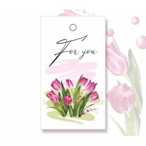 Бирки прямоугольные 40х70мм, комплект 50шт