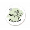 Бирки круглые "100% Cotton", 25мм/50шт