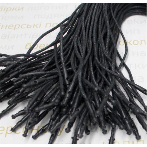 Биркодержатели вощенные, цвет черный, 21см