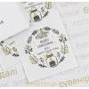 Новорічний набір наліпки, листівки, шоколад