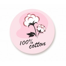 Наклейки "100 cotton", 35 мм