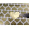 Наклейки сердце золото