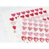 Наклейки сердце 118шт