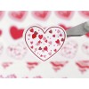 Наклейки сердце 118шт