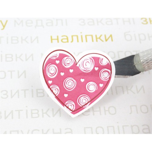 Наклейки сердце 118шт