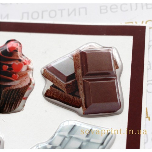 Стікерпак з об'ємними наліпками "Chocolate  bliss"