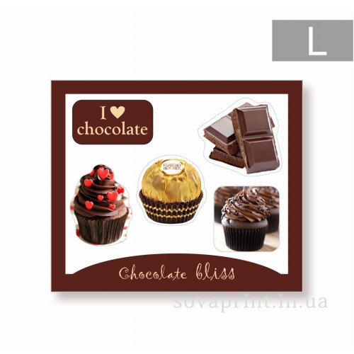 Стікерпак з об'ємними наліпками "Chocolate  bliss"