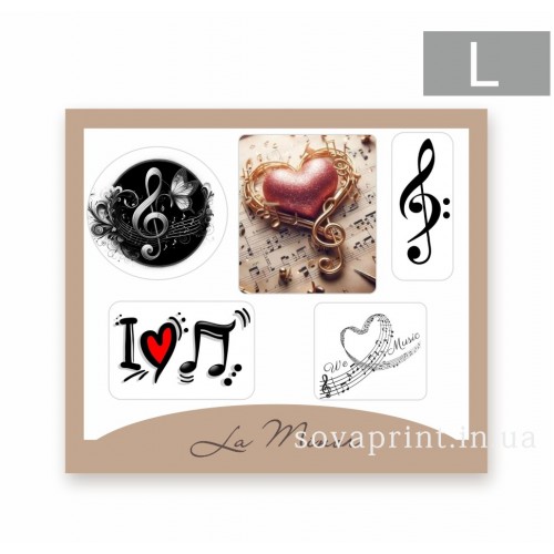 Стікерпак з об'ємними наліпками "La minor"