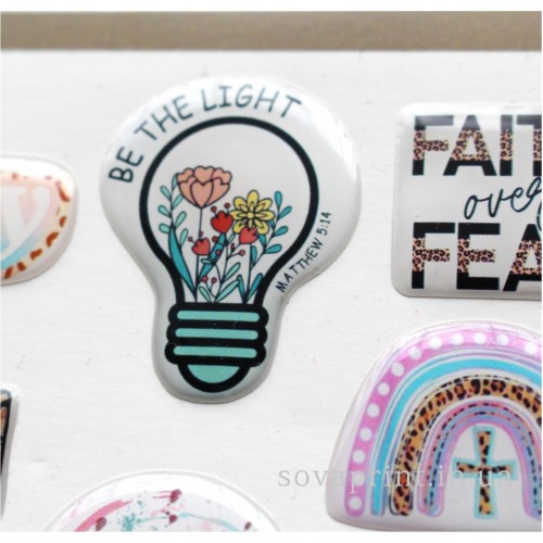 Стікерпак з об'ємними наліпками "Following Jesus"