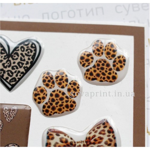 Стікерпак з об'ємними наліпками "Cheetah print"