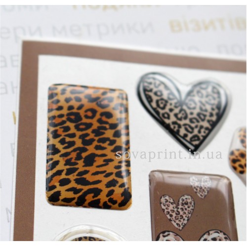 Стікерпак з об'ємними наліпками "Cheetah print"