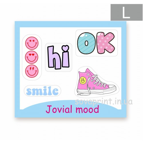 Стікерпак з об'ємними наліпками "Jovial mood"