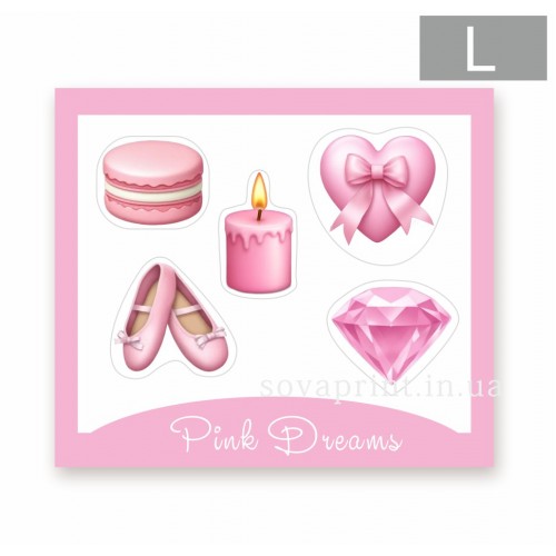 Стікерпак з об'ємними наліпками "Pink Dreams"
