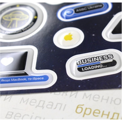 Об'ємні наліпками (шильди) з власним дизайном А3 формат