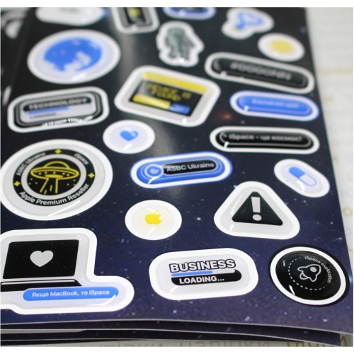 Об'ємні наліпками (шильди) з власним дизайном А3 формат