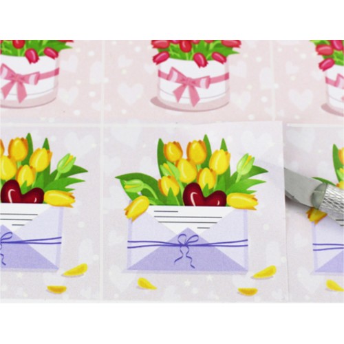 Наклейки с тюльпанами