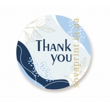 Наліпки "Thank you", 30 мм -100 шт