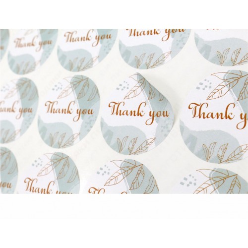 Наклейки "Thank you", 50 мм - 37 шт
