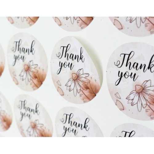 Наліпки на товар "Thank you", 40мм-60шт