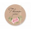 Наліпки "Thank you", 35 мм/80 шт