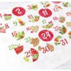 Наклейки для адвент календаря, 30мм