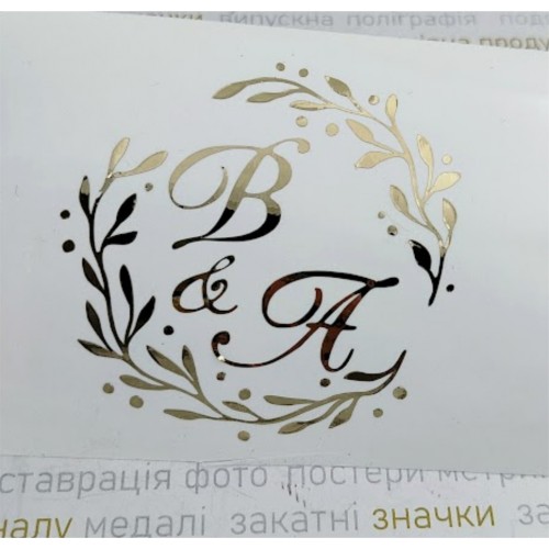 Наклейки на свадебные бутылки и бокалы