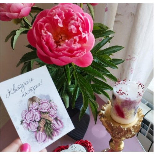 Листівка 70х100 мм, "Квітучого настрою"