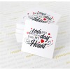 Листівка 6,5х6,5см "I love you every day from my heart"