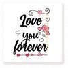 Листівка 6,5х6,5см "Love you forever"