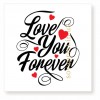 Листівка 65х65мм "Love you forever"