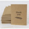 Крафтовая открытка 60х80мм  "thank you"