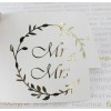 Наклейки на свадебные бутылки и бокалы