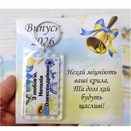 Брелки двосторонні, на планшетці